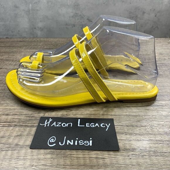 UNISA~Women’s~Yellow Flat Slide Sandals~Size 7M - Picture 1 of 8